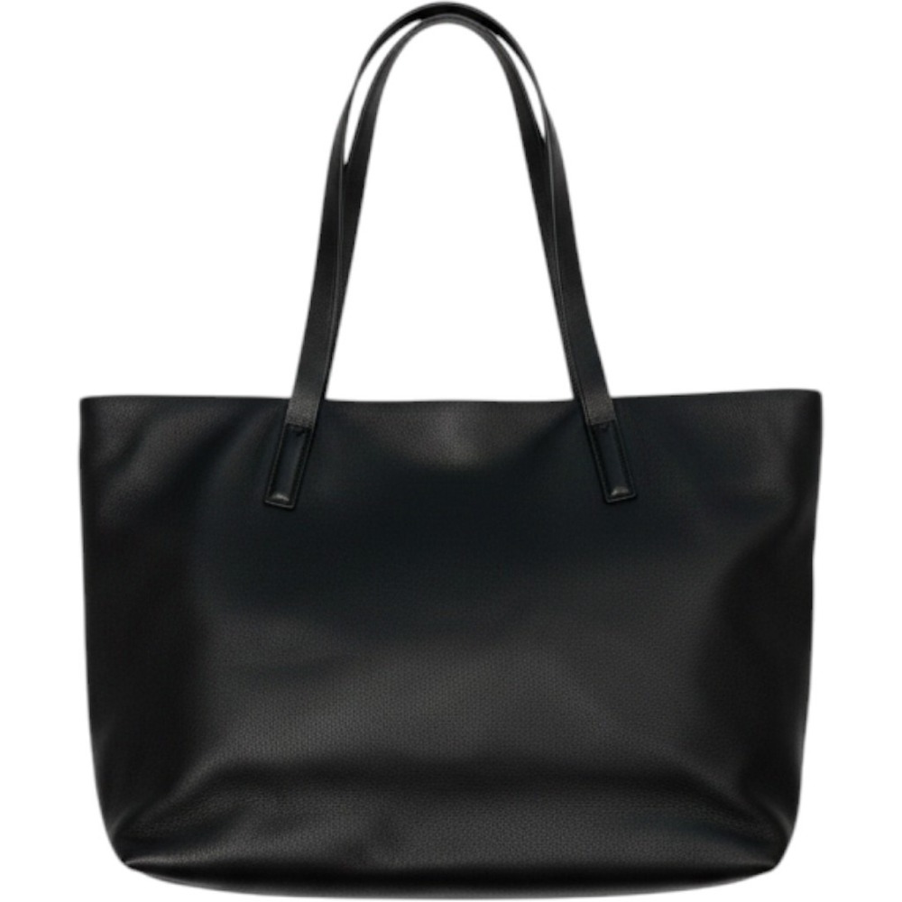 Quince Black Leather Tote Bag